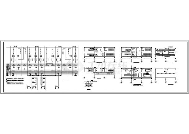 某4X1000KVA高压变电所设计cad电气一次系统图（甲级院设计）-图二