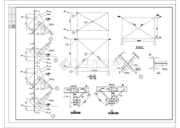 91.5x30m 24m跨单层门式刚架钢结构厂房结施CAD设计图(设计说明）-图一