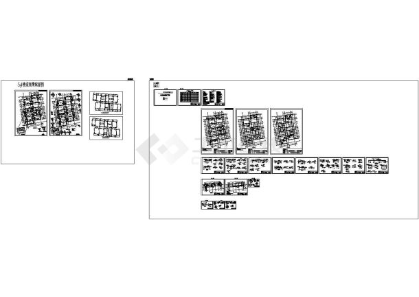 北京某公寓改造加固工程cad施工图纸-图二