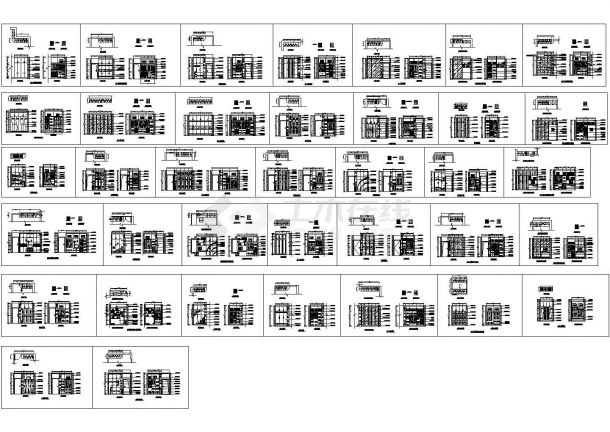经典室内装修工程常用衣柜设计CAD施工详图集合（甲级院设计，37张图）-图一