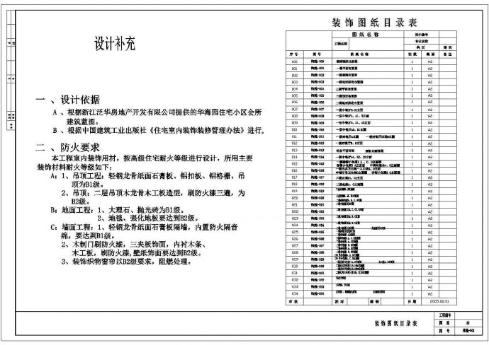 杭州某精品二层中式餐厅装修施工设计图（含设计说明）_图1