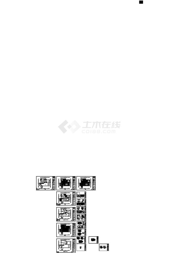 某三室两厅户型私宅装修设计cad全套施工图（甲级院设计）-图二