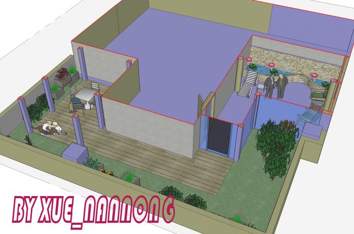 某屋顶花园设计方案图_图1