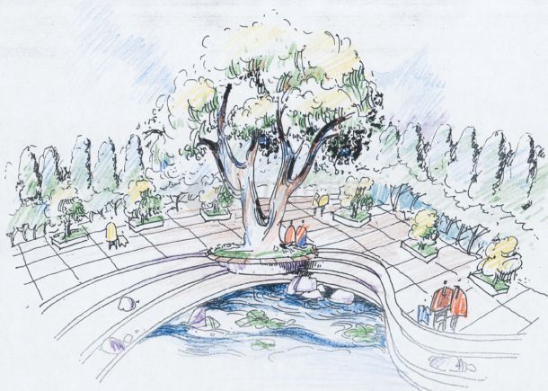 安徽合肥小区中心景观规划设计方案图-图一