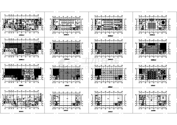 某千人食堂室内装修设计cad全套平面施工图（甲级院设计，16张图）-图二