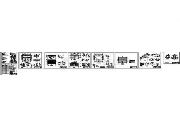 某单层养猪场设计cad全套建筑施工方案图（含设计说明，共9张）-图一