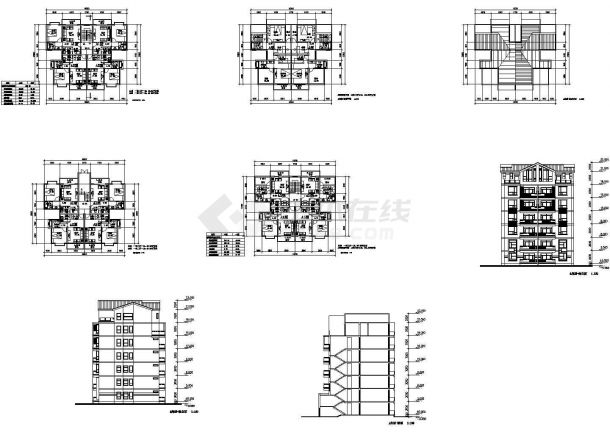 用地57200平米住宅小区建筑施工全套图【11个CAD文件】（绘图细致）-图二