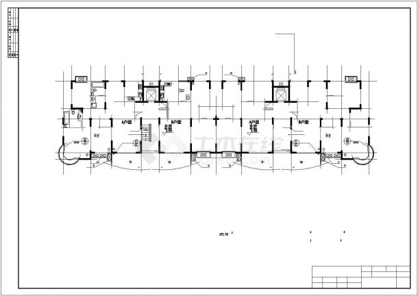 沈阳市某小区5670平米12层板式住宅楼建筑设计CAD图纸（含总图）-图一