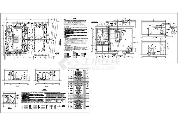 某室外管网及锅炉房 设计图-图一
