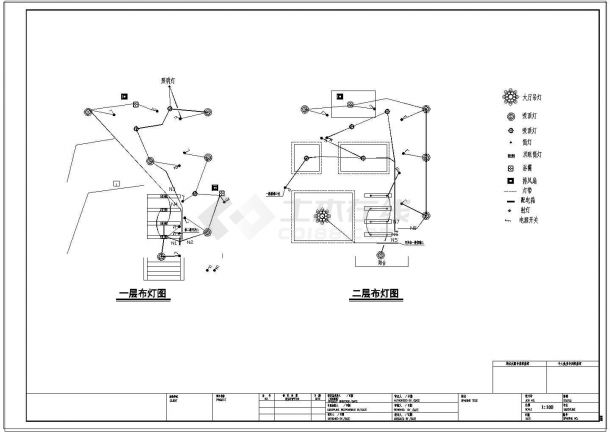 单家独院式二层别墅cad建筑结构设计施工图-图二