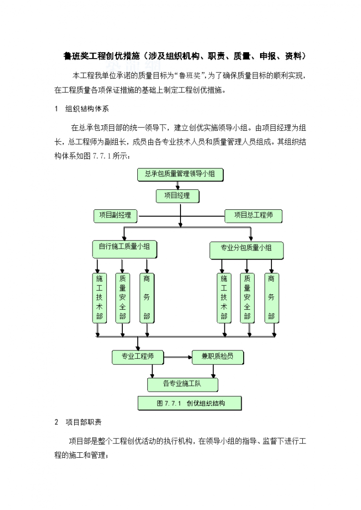 鲁班奖工程创优措施资料（word格式）-图一