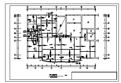 六层砖混结构单元式住宅楼结构设计cad图(带阁楼设计，共十三张)-图一