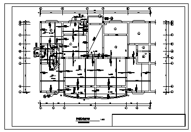 六层砖混结构单元式住宅楼结构设计cad图(带阁楼设计，共十三张)-图二