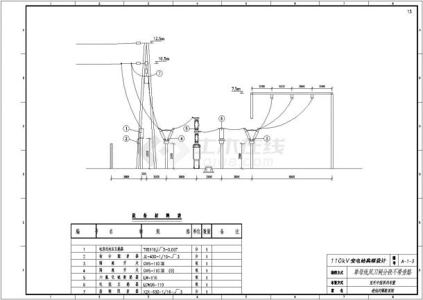 110KV高压变电站典型设计cad全套电气施工图纸（甲级院设计）-图二