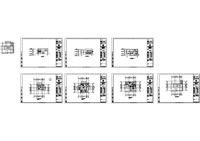 某大型别墅装修方案设计CAD图纸_图1