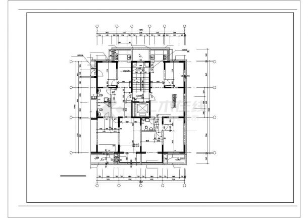 长45米 宽14米 11层蝶形商住楼建筑设计图-图二