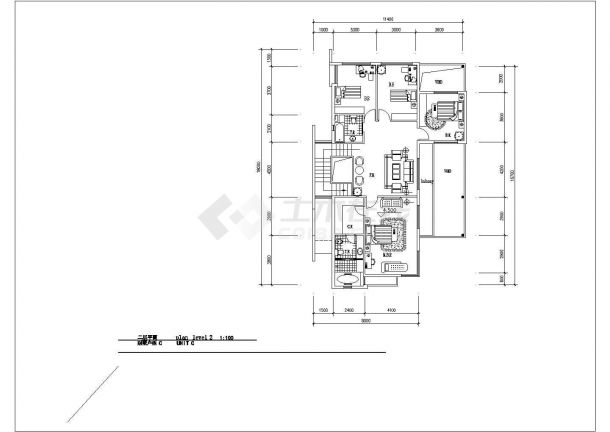 两层现代风格别墅建筑方案施工图-图二