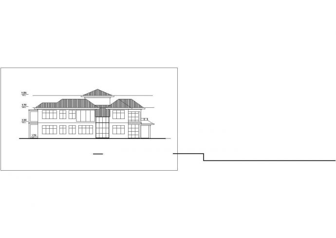 某别墅建筑设计CAD图纸3DMAX模型_图1