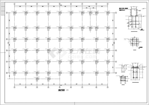 6883平方米饲料公司钢结构车间结施全图，含设计说明-图二