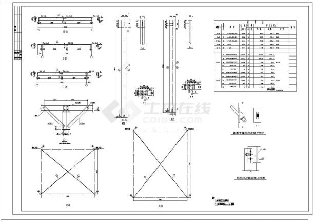 1512平米21x72m单层门式轻钢结构厂房结施CAD设计全图(设计说明）-图二