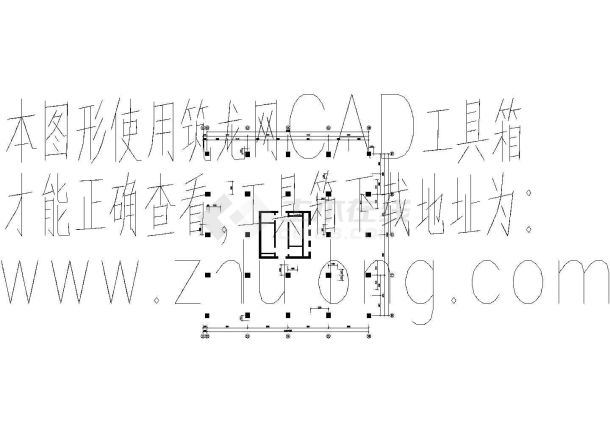 某框架—核心筒公寓部分结构图-图一