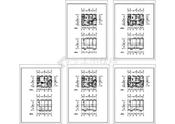 小区住宅建筑规划设计全套施工平面图-图一