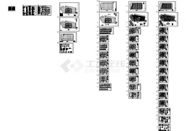 高层地中海风格住宅区规划设计施工图（含结施 效果图）-图二