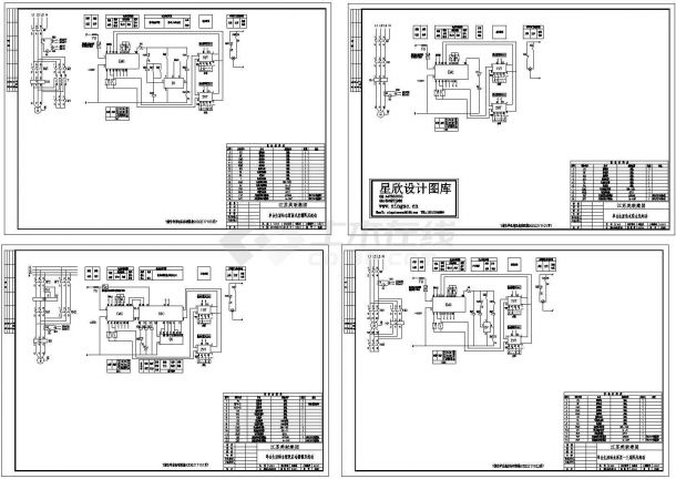 某标准型92DZ1单台生活给水泵电气系统原理设计CAD图纸-图一