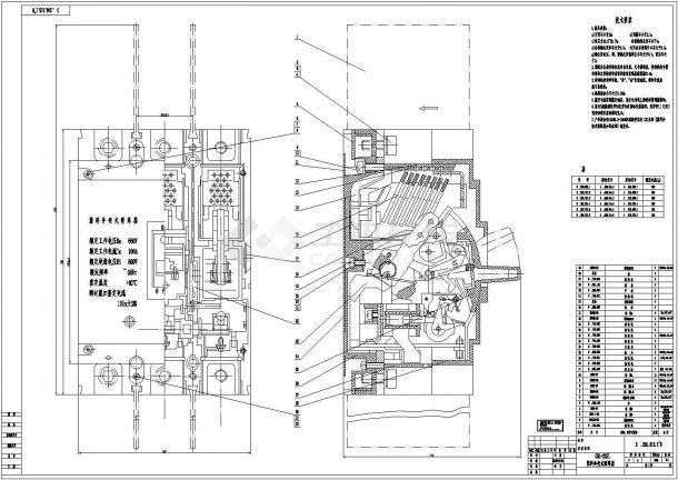 某标准型CM1-225L塑料外壳式断路电气系统总装设计CAD图纸-图一