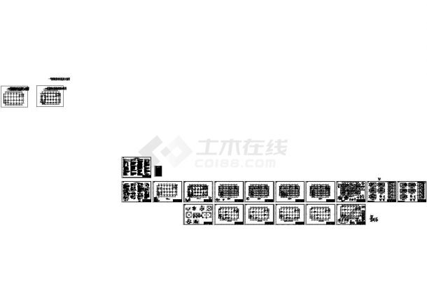 生物医药中间体项目生产车间结构CAD施工图-图一