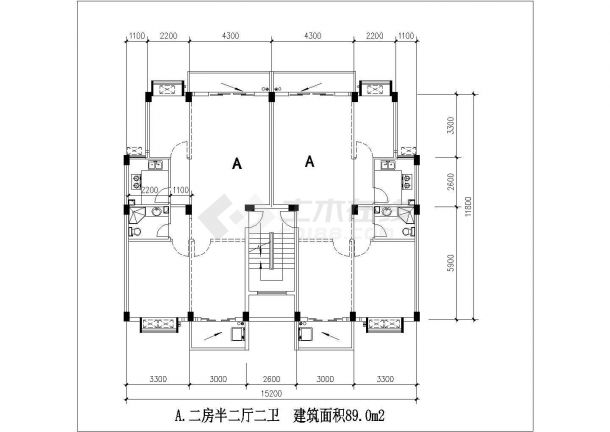 宁波市某新建小区80-150平米左右的热门户型设计CAD图纸（19张）-图一