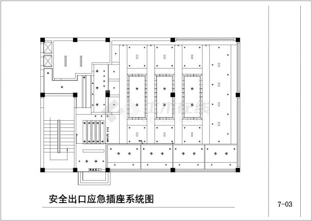 金螳螂设计某高档咖啡厅设计CAD图纸-图二