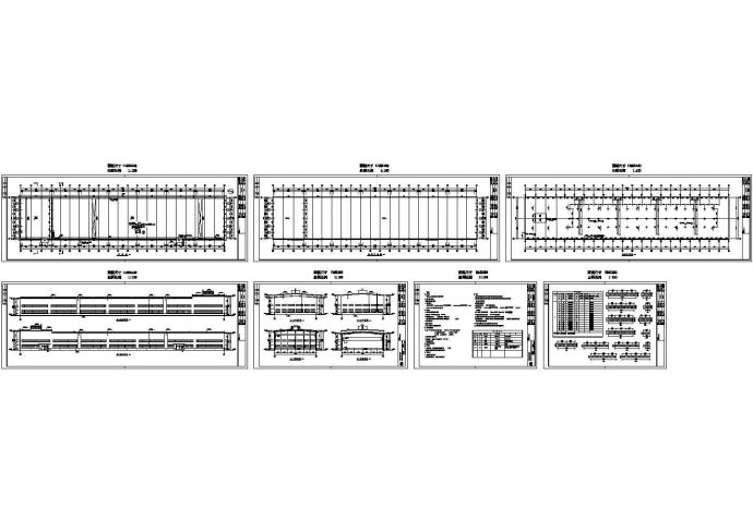 厂房设计_轻钢结构厂房建筑施工图（CAD，7张图纸）_图1
