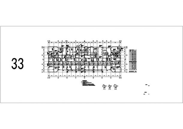 玉环县某病房综合楼结构设计cad图（含结施梁、板、柱审图）-图二