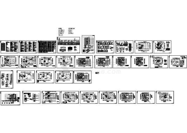 四川商业住宅及裙房电气施工图（CAD，22张图纸）-图一
