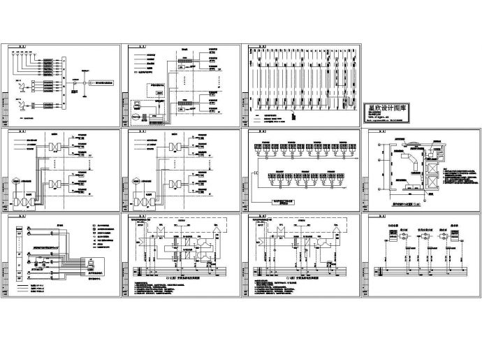 某21层大厦楼宇系统图（CAD，11张图纸）_图1