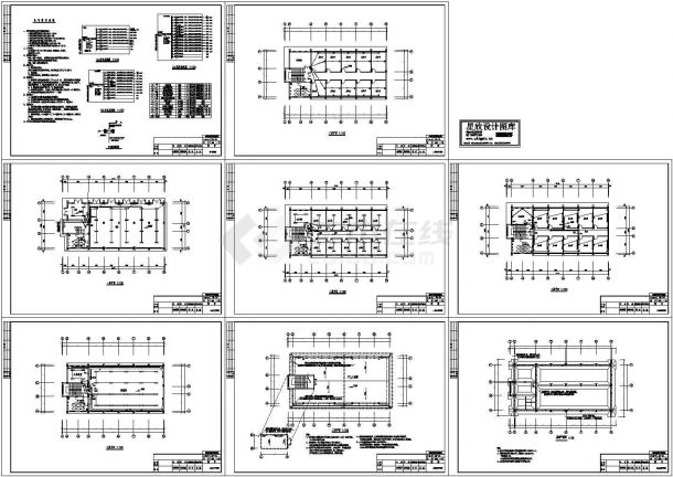小型办公室电气施工全套图（CAD，7张图纸）-图一