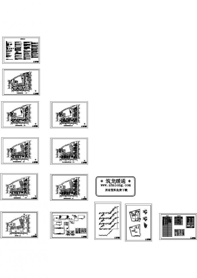 土木工程毕业设计_郑州市某科研大厦空调工程毕业设计图纸_图1