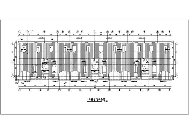 3950平米6层砖混结构住宅楼建筑设计CAD图纸（含架空层和阁楼）-图一