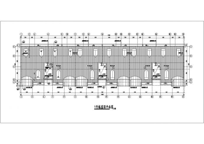 3950平米6层砖混结构住宅楼建筑设计CAD图纸（含架空层和阁楼）_图1