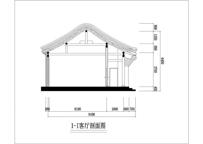 上海某郊区经典四合院全套施工设计cad图纸_图1