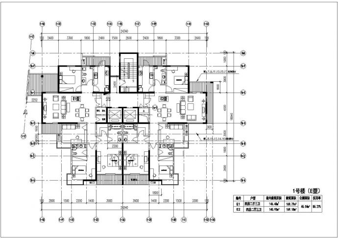 江南豪园高档小区全套施工设计cad图纸（含设计说明）_图1