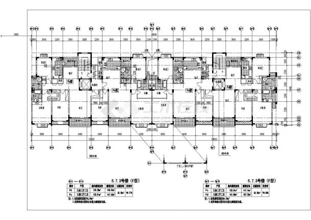 江南豪园高档小区全套施工设计cad图纸（含设计说明）-图二