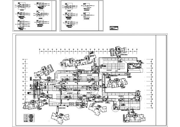 大型住宅小区车库强电施工非常标准设计cad图纸-图二