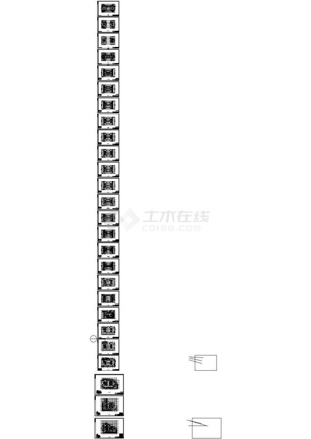 办公楼设计_[潍坊]某三十二层办公楼建筑施工设计图-图二