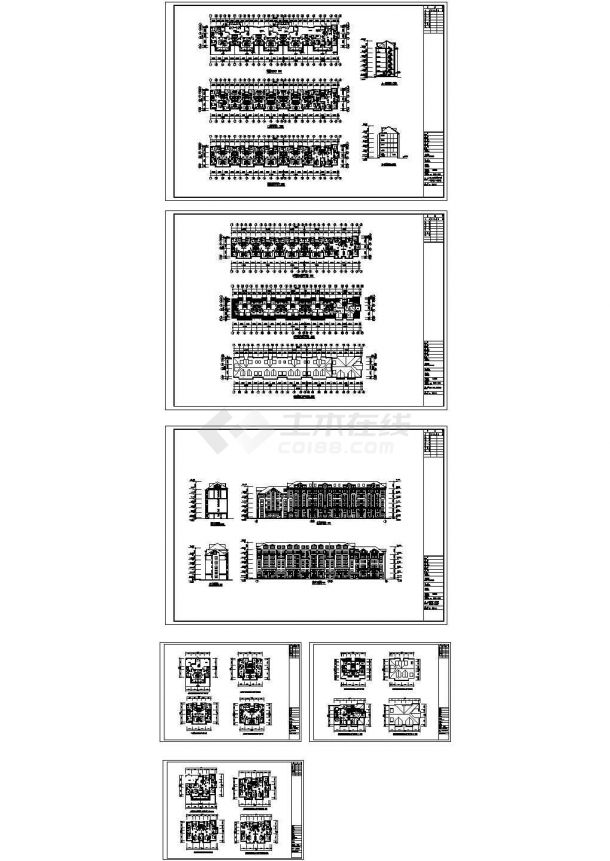 [长春]某六层欧式住宅楼建筑扩初图设计-图一