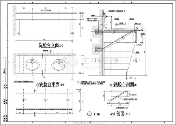 内装修工程节点设计全套建筑施工图-图一