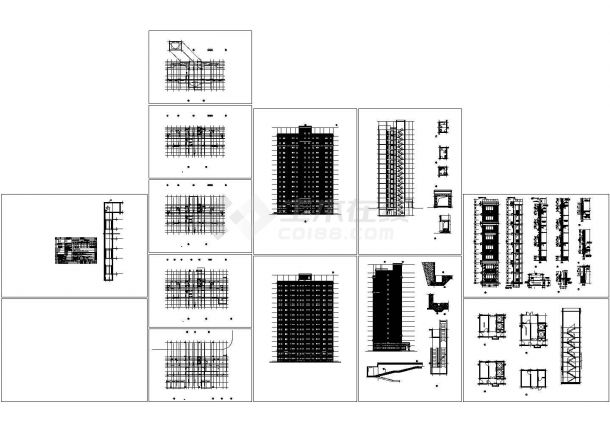 某小区十六层住宅建筑施工图-图二