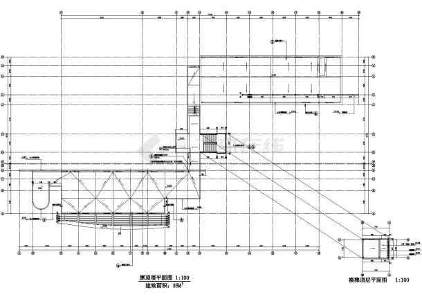 无锡市某大学5500平米四层框架结构教学楼平立剖面设计CAD图纸-图一