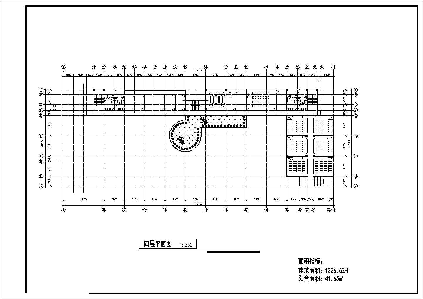 1.1万平米5层框架结构教学楼平立剖面设计CAD图纸（含夹层和地下层）